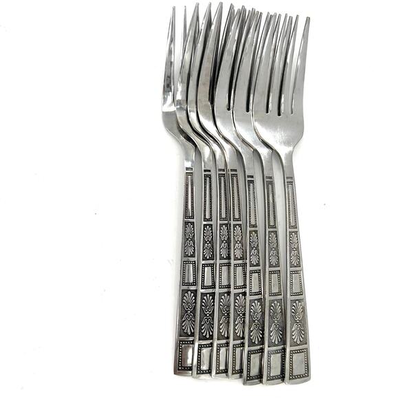 36 vintage Lifetime japan stainless steel flatware set - Picture 2 of 9